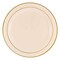 Smarty Had A Party 10.25" Ivory with Gold Edge Rim Plastic Dinner Plates (120 Plates), 120PK 130G-CASE - alternate 8